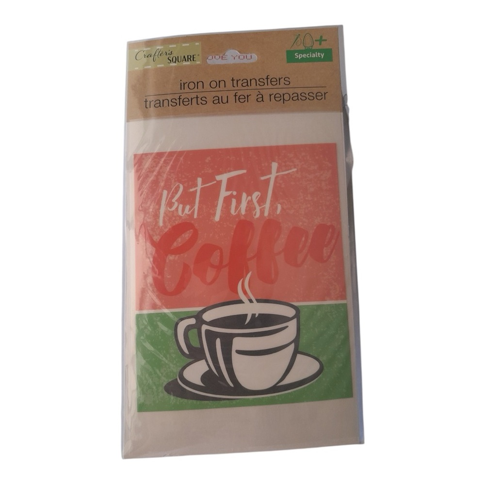 Iron-On Transfer 'But First, Coffee' - Picture 4 of 4